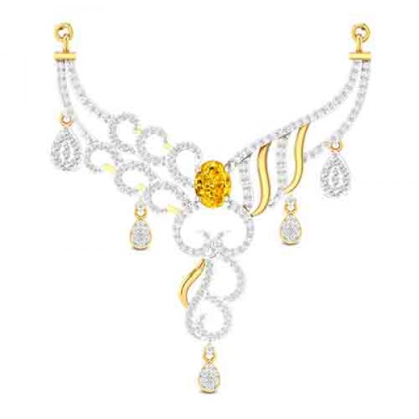 Necklace imitation jewellery american diamond 