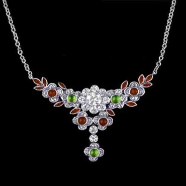 necklace gemstone 1.50 ct