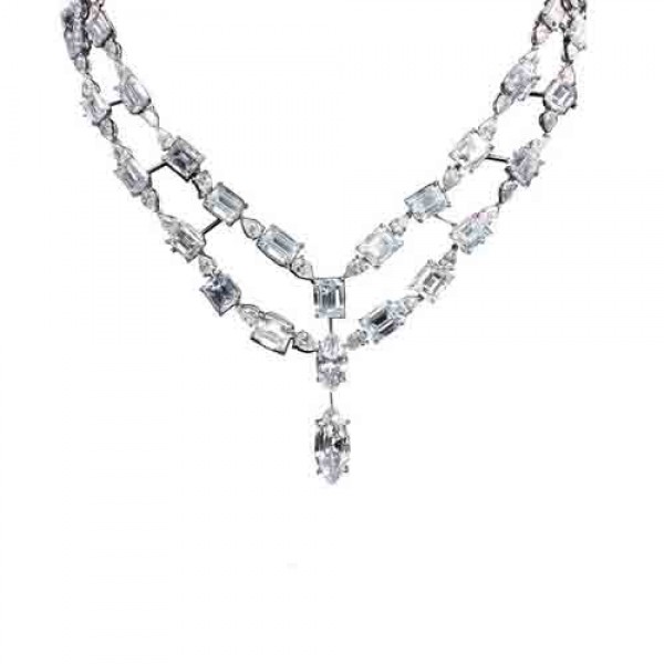 necklace 5.0 ct diamond