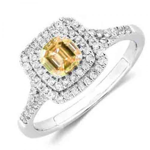 Ring 1.0 ct yellow diamond