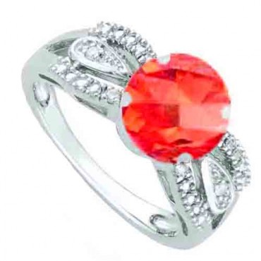 Ring 0.50 ct diamond red