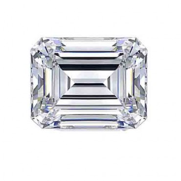 Cubic zirconia (cz) diamond emerald  12x10 mm