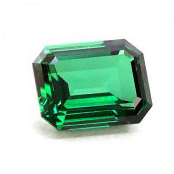 Cubic zirconia (cz) diamond emerald 6x4 mm