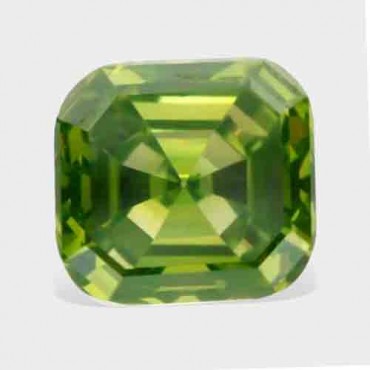 Cubic zirconia (cz) diamond emerald 13x11 mm