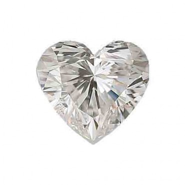 Cubic zirconia (cz) diamond heart 3x3 mm