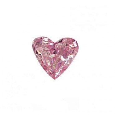 Cubic zirconia (cz) diamond heart 4x4 mm