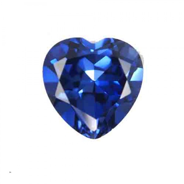 Cubic zirconia (cz) diamond heart 11x11 mm