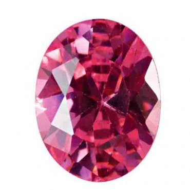Cubic zirconia (cz) diamond oval 18x13 mm pink color