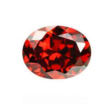 Cubic zirconia (cz) diamond oval 10.8 mm red