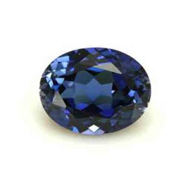 Cubic zirconia (cz) diamond oval 11x9 mm color dark blue