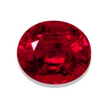 Cubic zirconia (cz) diamond oval 16x12 mm red color