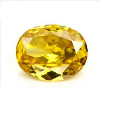 Cubic zirconia (cz) diamond oval 18x13 mm yellow
