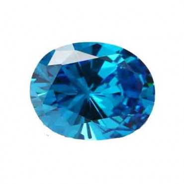 Cubic zirconia (cz) diamond oval 20x15 mm sky blue
