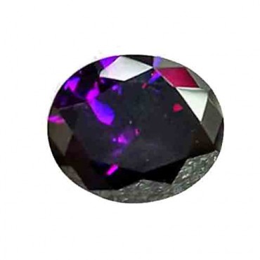 Cubic zirconia (cz) diamond oval 22x16 mm purple