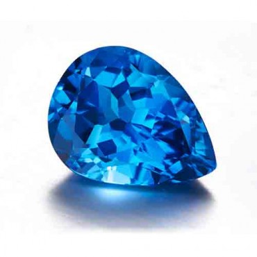 Cubic zirconia (cz) diamond pear 9x6 mm