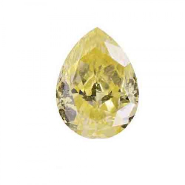 Cubic zirconia (cz) diamond pear 8x6 mm