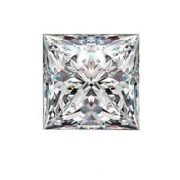 Cubic zirconia (cz) diamond princess 2x2 mm white