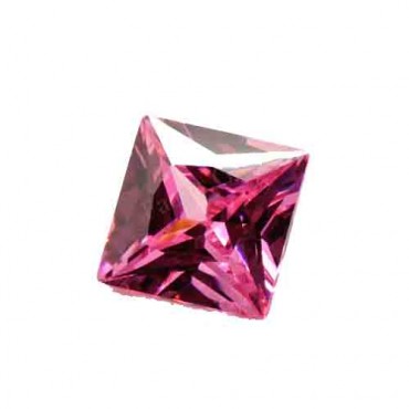 Cubic zirconia (cz) diamond princess 12x12 mm