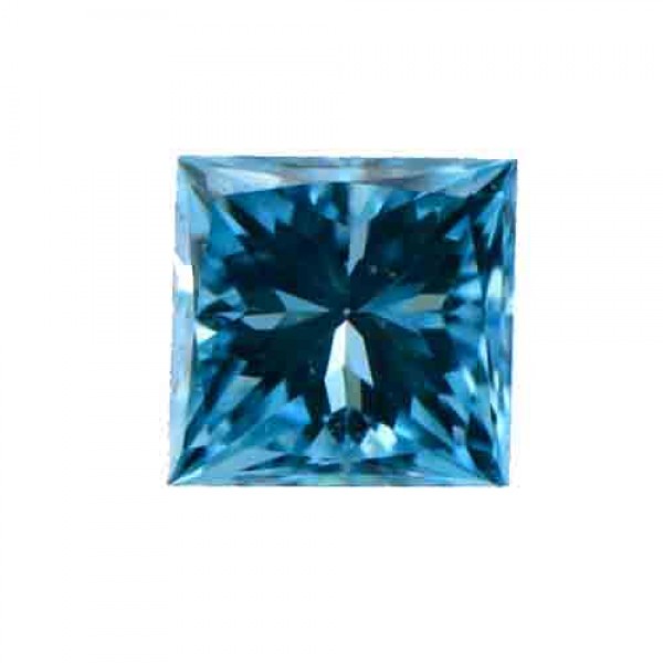 Cubic zirconia (cz) diamond princess 6x6 mm