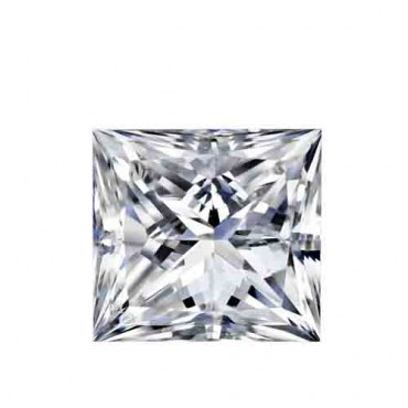 Cubic zirconia (cz) diamond princess 3x3 mm color white