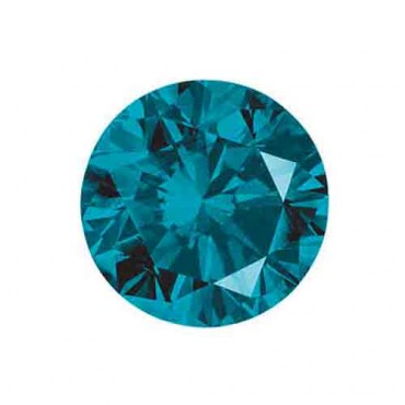 Cubic zirconia (cz) diamond round 3.50 mm blue
