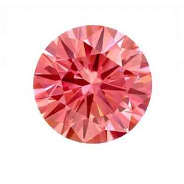 Cubic zirconia (cz) diamond round 3.75 mm red color