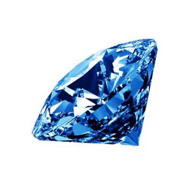 Cubic zirconia (cz) diamond round 3.0 mm color blue