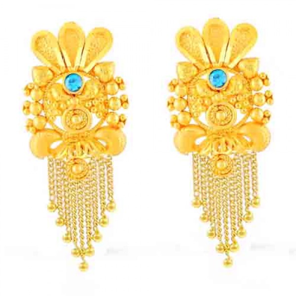 Manufactured gold earring