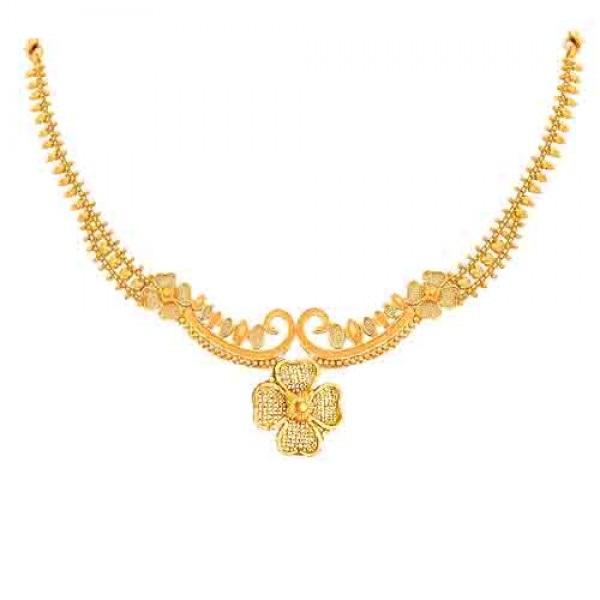 Necklace gold jewellery